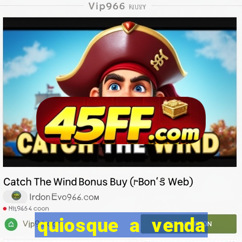 quiosque a venda em porto seguro